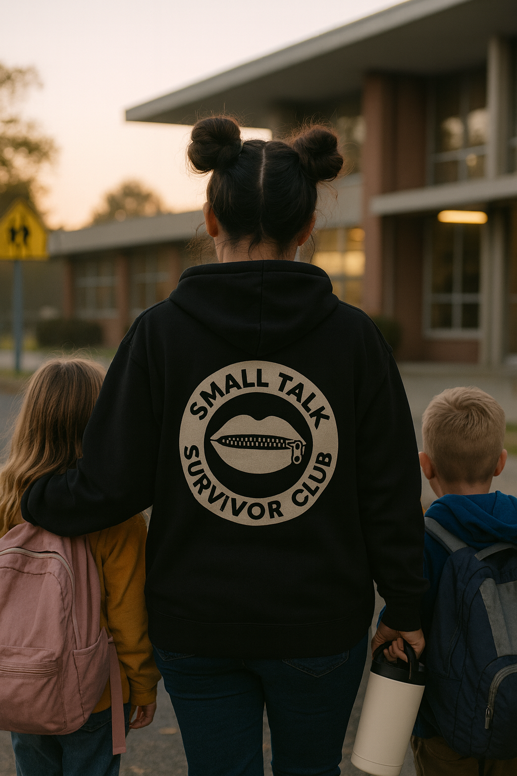 Small Talk Survivor Club Zip Hoodie