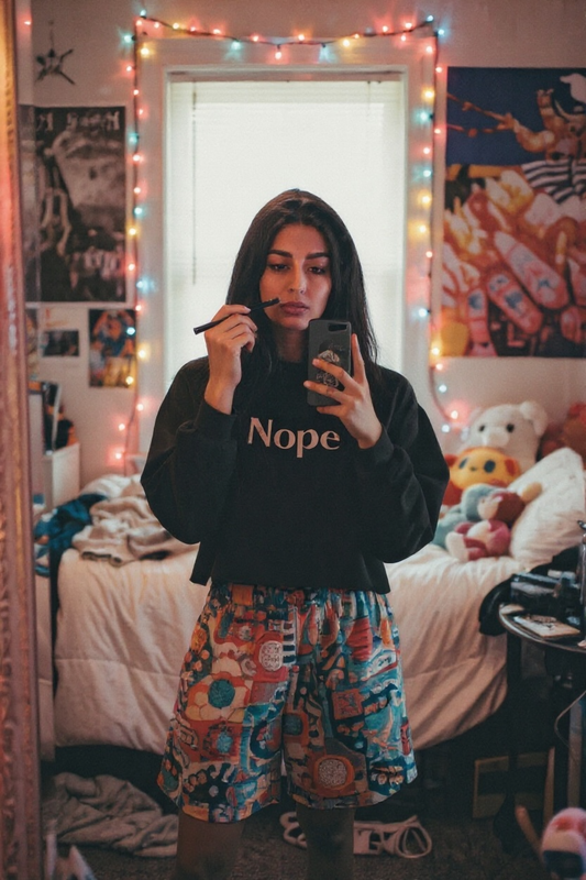 “Nope” Cropped Hoodie